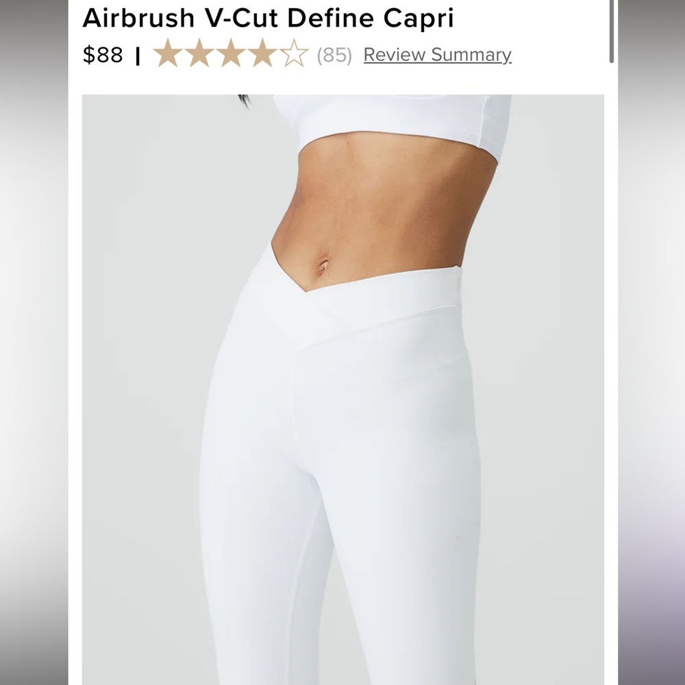 Alo Yoga Airbrush V-Cut Define Capri